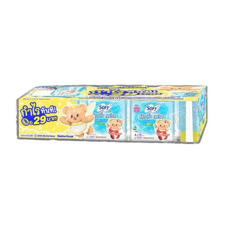 Sofy Cooling Fresh Slim 23 cm 4 pc/pcs X 12