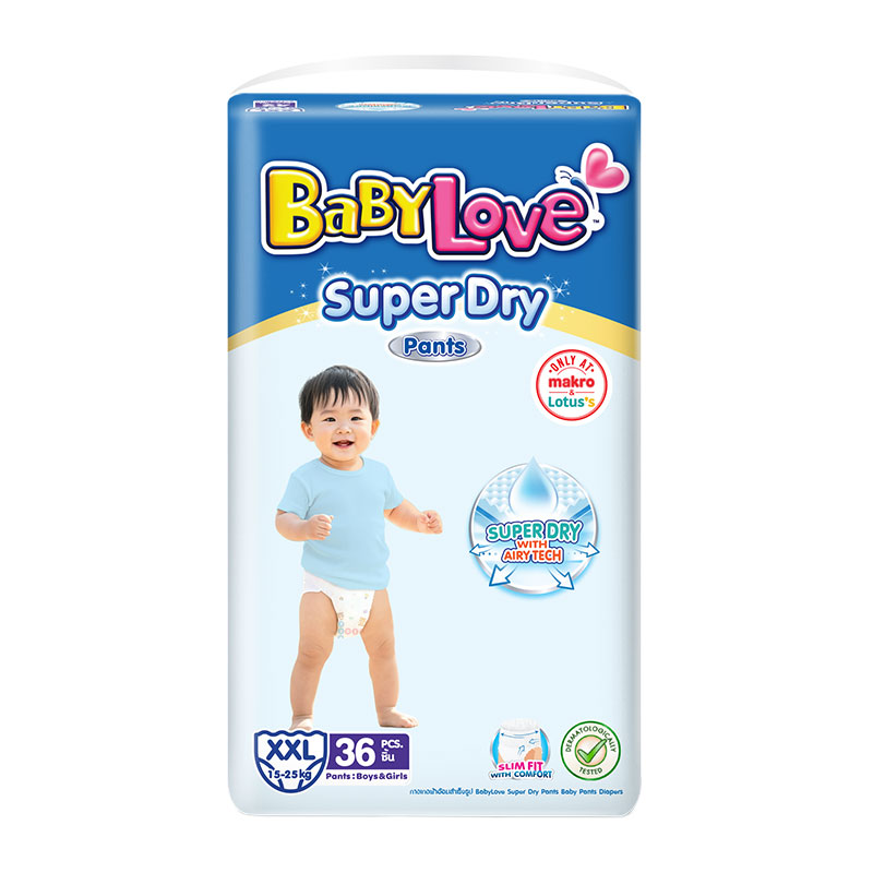 BABYLOVE Pants Diapers Super Dry Size XXL 36 pcs
