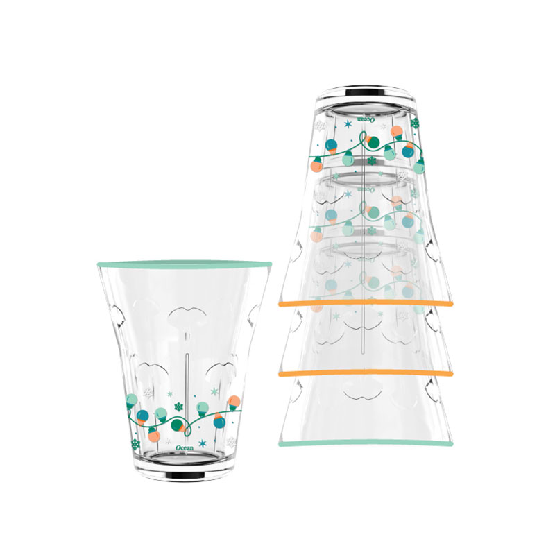 OCEAN GLASS Gingerbread Stacking Set 300 ml 4 pcs