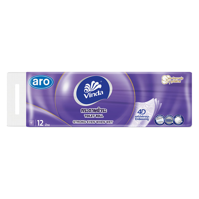 ARO X VINDA Toilet Tissue 4 Ply x 12