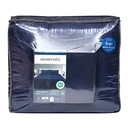 Thumbnail 1 of โมเมนโต ผ้าปูที่นอนเสมือนคอตตอน สีน้ำเงิน 6 ฟุต+ผ้านวม