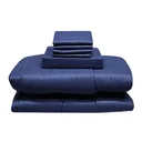 Thumbnail 2 of โมเมนโต ผ้าปูที่นอนเสมือนคอตตอน สีน้ำเงิน 6 ฟุต+ผ้านวม