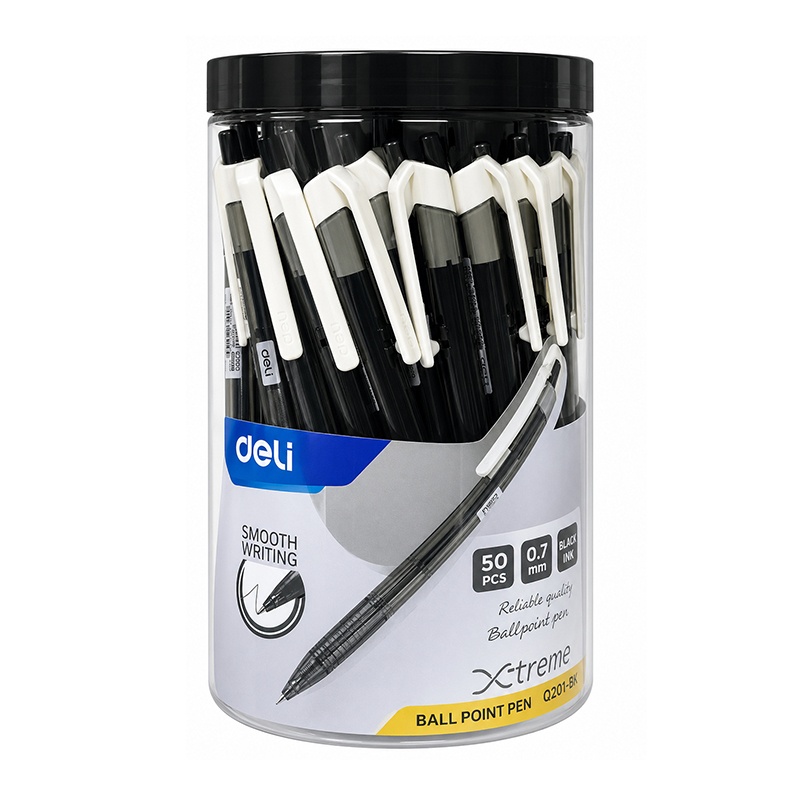 DELI Ball Pen 0.7 mm Black 50 pcs