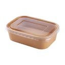 Thumbnail 3 of เอโร่ กล่องอาหารคราฟท์ + ฝา 580 มล. x 25