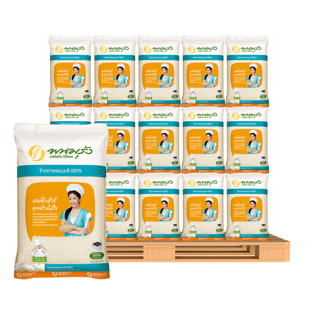 PANOMRUNG Jasmine Rice 100% 5 kg x 126 pcs (1 pallet)