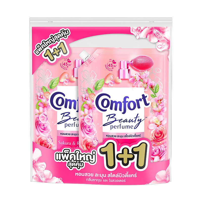 COMFORT Beauty Perfume Fabric Softeners Sakura Rosewater 1 l x 1+1