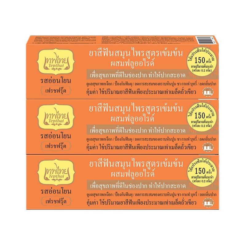 TEPTHAI Toothpaste Mild Fresh Fruit 30 g x 3