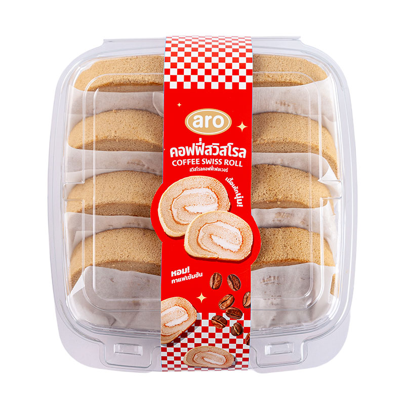 ARO Swiss Roll Coffee 75 g x 8