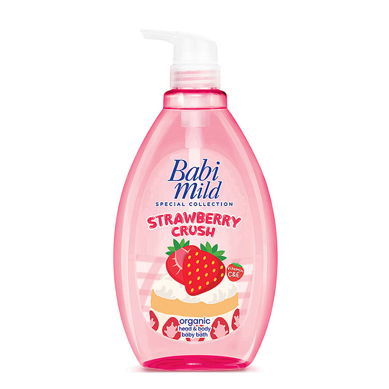 BABI MILD Liquid Soap Unit Strawberry Crush Organic 800 ml
