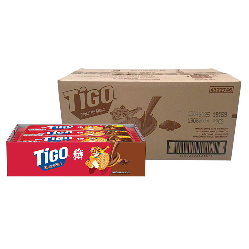 TIGO Cookies Carton Cream Fill Chocolate 35 g x 144