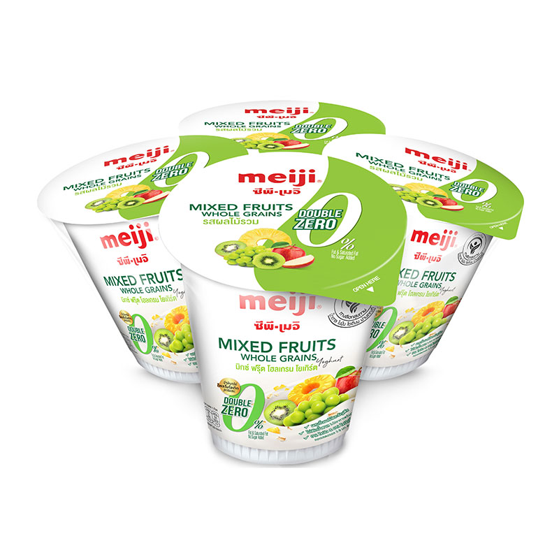 MEIJI Yoghurt Mixed Fruit No Sugar 135 g x 4