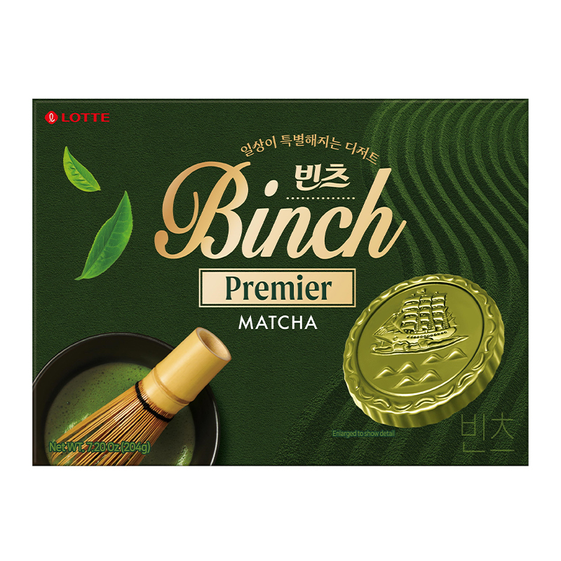 LOTTE Binch Biscuit Matcha 204 g