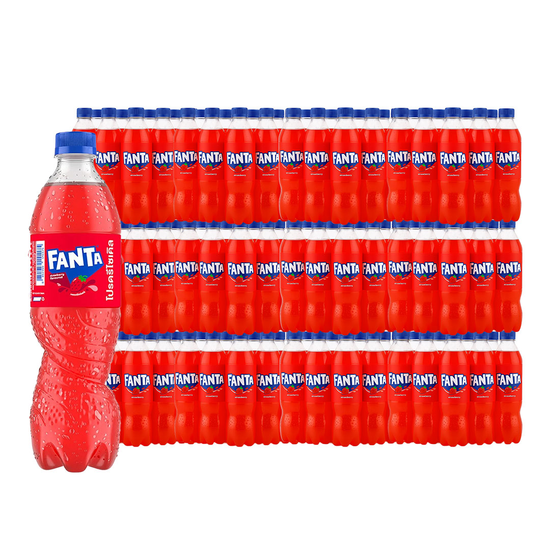 FANTA Soft Drink Strawberry 455 ml 12 bottles x 25 packs