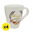 Thumbnail 2 of ชุดแก้วกาแฟขาว 350 มล. 4 ใบ