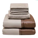 Thumbnail 2 of โมเมนโตผ้าปูไมโครน้ำตาล6ฟ.+ผ้านวม