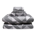 Thumbnail 2 of โมเมนโต ผ้าปูเสมือนคอตตอน+ผ้านวม สีเทา 6 ฟุต