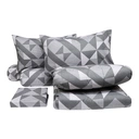 Thumbnail 3 of โมเมนโต ผ้าปูเสมือนคอตตอน+ผ้านวม สีเทา 6 ฟุต