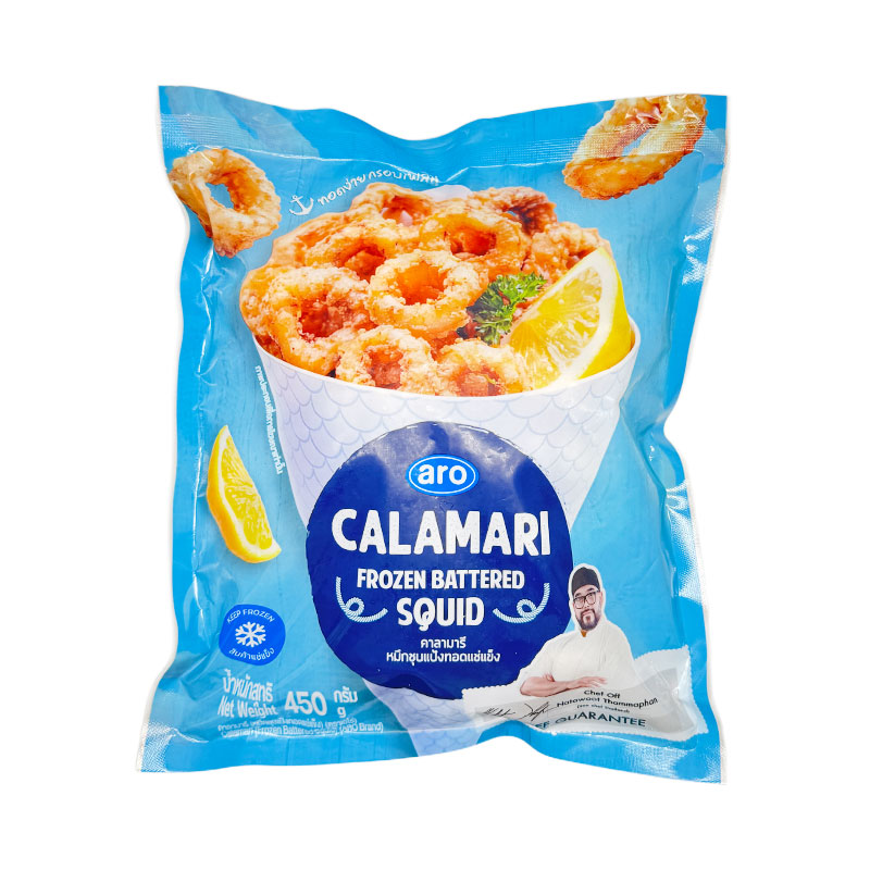 aro Frozen Battered Calamari 450g