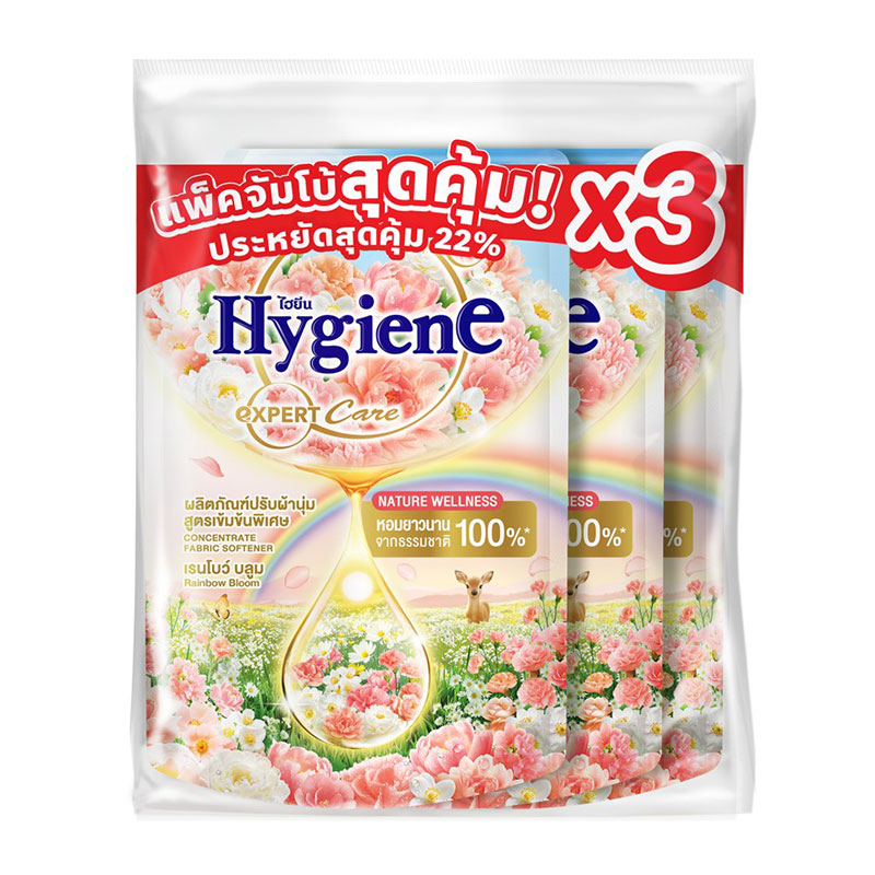 HYGIENE Expert Care Concentrate Softener Rainbow Bloom 1 l x 3
