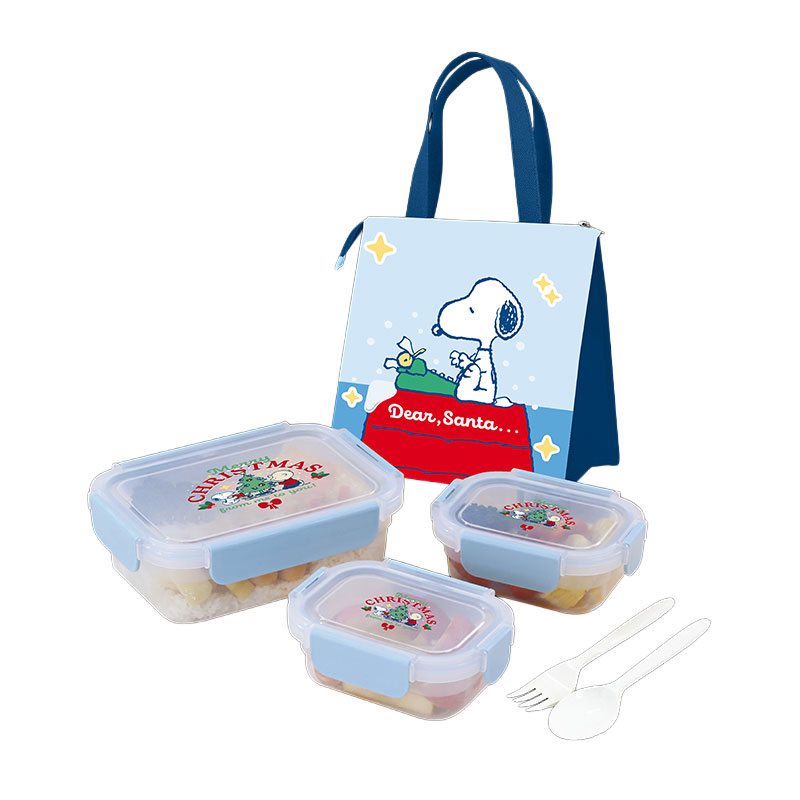 Snoopy Food Container Set with Bag